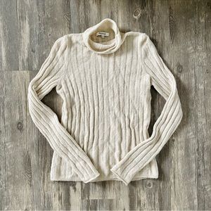 Madewell Evercrest Turtleneck Sweater Cream Small